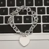 Designer 100% Sier Original Authentic Classic Key Heart Bracelet Gift Exquisite Christmas Present