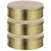 Storage Bottles 3 Pcs Food Container Candy Tin Holiday Tins Box Supplies Festival Biscuit Containers Tinplate Cookie