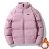 Designer Brand-Name Women's Snow Men's Brodery Badge Stand Collar Sticking Light Down Casual Jacket Tröja tröja