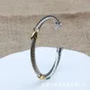 DY Bracelet Jewelry classic designer luxury top accessories 5MM bracelet popular twisted double X opening DY Jewelry Accessories quality Christmas gift jewellery