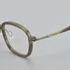 Solglasögon ramar kvinnors glasögon med ram RLT5863 Japan Brand Square Titanium Men Kvinnor Trending Optical Glasses Oculos de Grau
