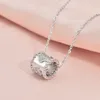 Collier Kaléidoscope en or 18 carats de créateur de mode de luxe pour femmes, grand collier en acier titane barbare, diamants trèfle, bijoux pour femmes