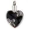 Pendant Necklaces Stainless Steel Ashes Keepsake Urn Heart Shaped Memorial Pet Jewelry