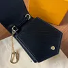 Newest Designer Unisex Key Wallet Matel Letter Water Ripple Keychain Coin Purses Flap Hasp Clutch Bags Shoulder Bag Women and Men Keyring Key Bell Charms Pendant Gift