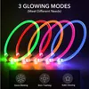 Led Light Dog Collar Detachable Glowing Charging Luminous Leash For Pet Dogs Products Usb Charge Luminous Pet Accessories