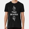 Erkek Tişörtler Erkekler için İki Seater Shirt 2 Baba Komik Hediye T-Shirt Son Genç Street Tshirts Sıradan Nefes Alabilir Klasik Baskı XS-4XL 230413