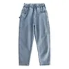 Jeans Grote Jongens Jeans Zomer Mode Lichte en Dunne Rechte Denim Been Anti-muggen Broek Kinderen Broeken 6 8 9 10 12 14 Jaar 230413