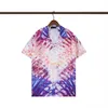 Męskie koszule designerskie Summer Shoort Sleeve Casualne koszule moda luźna polo w stylu plażowym oddychające tshirts tee odzież Q136