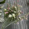 Fleurs décoratives 5 pièces branche de fleurs sauvages artificielles spécifications multiples plantes suspendues décor à la maison mur de toit décoration de mariage 2023