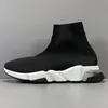 Classic Sock Shoes Fashion Flat Women Sneakers Knit Allover Outdoor Comfortable Men Sports Shoes With Original Box SIZE 35 46
