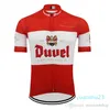 مجموعة ملابس ركوب الدراجات من DUVEL Beer MEN باللون الأحمر لفريق ركوب الدراجات من الجل 9D وسادة تهوية MTB ROAD MOUNTAIN Bike Wear Racing 11 طقم شورت للدراجة