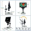 Other Measuring & Analysing Instruments Electronic Digital Microscope 12MP 7 Inch Large Base LCD Display 1-1200X Continuous Amplificati Skcs