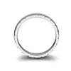 Pierścienie klastra CKK 925 Sterling Srebrny pleciony pierścień pasuje do europejskiej biżuterii