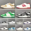 2022 Hommes Femmes Designer Skel Top Low Chaussures Bones Hi Cuir Baskets De Luxe Squelette Bleu Rouge Blanc Noir Vert Gris Marron Couple Casual B4