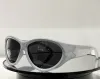 0158 Swift Round Shield per le donne Occhiali da sole a specchio argento Sonnenbrille Shades Gafas De Sol Occhiali di protezione Uv400 con scatola