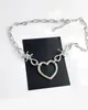 Choker 90s Hip Hop Cool Love Naszyjnik na unisex cynk stop harajuku mody biżuterii