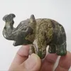 Sacchetti per gioielli 1 pezzo Bella e carina scultura cinese in giada intagliata a mano in piedi elefante da guerra