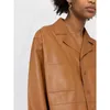 Women's Leather Genuine Jacket Autumn And Winter Sheep Skin Small Lapel Long Sleeved Single Breasted Casual Silhouette Short2023