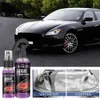 Mise à niveau haute protection en céramique lavage de voiture fortifier 3 en 1 couche rapide vernis scellant pulvérisation voiture nano revêtement en céramique polissage cire de pulvérisation