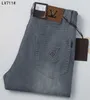 Jeans pour hommes jeans de marque été nouveau gris fumée coupe droite mode beau pantalon résistant aux rides sans fer à la mode T19W 3TMJ Y9UU