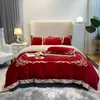 Bedding Sets Velvet elegante bordado de bordado de bordado lençóis de lençóis planos