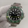 Automatic Watch Rolxx Clean Factory 3 Color Real Photo Mens 904l Steel Watches Men 41mm Date Black Dial Green Ceramic Bezel Waterproof Kif Shock Bracelet V12 Dive Y8n3