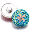 Charmarmband 10st/mycket grossist Snap -knapp smycken est harts blommor för kvinnor passar 18mm