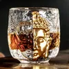 Tubllers Creative 100150 ml rzeźbiony Buddha twarz wina whisky wódka na miłość boks shochu smaży zabawne zen sens napój 230413