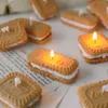 향기로운 양초 모래 비스킷 향기 캔들 실리콘 몰드 시뮬레이션 모델링 캔들 DIY 석고 베이킹 케이크 곰팡이 케이크 장식 도구 p230412