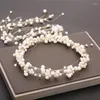 Hair Clips Bride Korean Pearl Hairbands Headdress Beads Simple Headbands Belt Beautiful Marriage