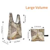 Shopping Bags Geography Women's Casual Shoulder Bag Large Capacity Tote Portable Storage Foldable Handbags