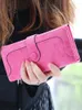 Portefeuilles Shopping Portable Solide Cadeau Mode Femmes Portefeuille Tri Fold Multi Compartiment Cash Coin Voyage PU Cuir Long Purse Card Slot