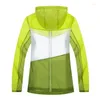 Hunting Jackets Women Jacket Outdoor Running Camping Hiking Bike Sport Ultralight Waterproof Color Splicing Light UV Rain Proof Coat