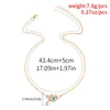 Pendant Necklaces Vintage Gold Color Chain Simple Crystal Eye Water Drop Necklace For Women Female Fashion Cute Choker Jewelry Girl Gift