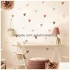 Pegatinas de pared Calcomanías de corazón Funlife Boho Ranbow Vivero Niños Niños Bebé S Habitación Decoración para el hogar Niños Niñas Dormitorio Impermeable 220607 Dro Otely