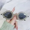 Sonnenbrille Luxus Strass Glänzende Mode Cat Eye Punk Diamanten Frauen Männer Y2k Sonnenbrille Weibliche 2000ER Brillen Shades UV400