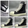 high sneakers knee leather