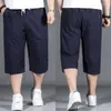 Męskie spodenki Modna moda Summer Casual Men Pure Bawełna luźna męska mens Elastyczna talia