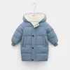 다운 코트 2-12y 러시아 어린이 어린이 다운웨어웨어 겨울 옷 십대 소년 여자 면적 패드 파카 코트 따뜻한 긴 재킷 231113