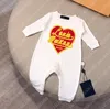 Rompers yeni doğan bebek onesies lüks tasarımcı yenidoğan setleri tulumlar marka kızlar erkek kıyafetler romper tulumlar tulum çocuklar için bodysuit bebekler