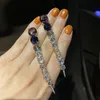 Dingle ljuskronor stor runda zirkonkristallörhängen för kvinnor pendell tofs lyxkvalitet smycken gotiska tillbehör aretes estetisk retro 230413