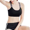 Yoga Outfit Women Fitness Top Sports Bra A-D Black White Running Gym Crop Push Up Letters For Cup