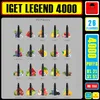 オリジナルのIget Legend 4000 Puff使い捨ての電子タバコ蒸気ペン800mAhバッテリー2％5％6％濃度ポッドPRE埋めた蒸気キットIget 4Kパフの在庫