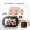 Intelligent Visual Cat Eye 4.3-tums WiFi-fotokortinsats med Pir Night Vision Electronic Cat Eye Camera Doorbell