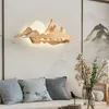 Duvar lambası Çin masif ahşap kişilik restoran sundurma oturma odası arka plan ışıkları yaratıcı çay evi aydınlatma armatürleri