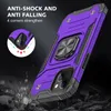 Rugged Armor Case na iPhone 14 13 Pro Max 12 Mini 11 XS XR Samsung S23 Ultra A32 A14 Kickstaint Cell Cover Izeso