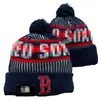 Red Sox Beanie dzianin Boston Hats Sports Teams Baseball Football Basketball Caps Women Men Pom moda zimowa czapki sportowe dzianinowe czapki a0