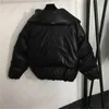 Veste d'hiver Femmes Vestes Designer Manteau Retour Logo Lettre Broderie Épaissie Chaud Grand Revers PU Cuir Coton Puffer Vestes