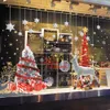 Pegatinas de pared, decoraciones de ventana de Feliz Navidad para el hogar, calcomanías navideñas, decoración de Navidad, pegatina grande de año 231110