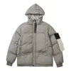 Vestes pour hommes Designer Stone Veste d'hiver en métal Nylon Down Jacket imperméable chaud manteau rembourré